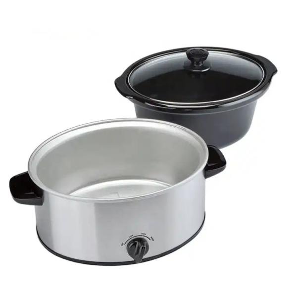 Mijoteuse électrique 4 L – cuve céramique & corps inox